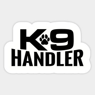 K-9 Handler Sticker